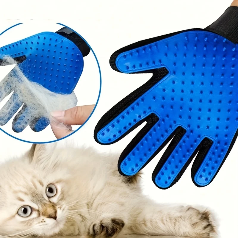 Rubber Glove Cleaning - Перчатки для ухода за кошками: расческа-перчатка