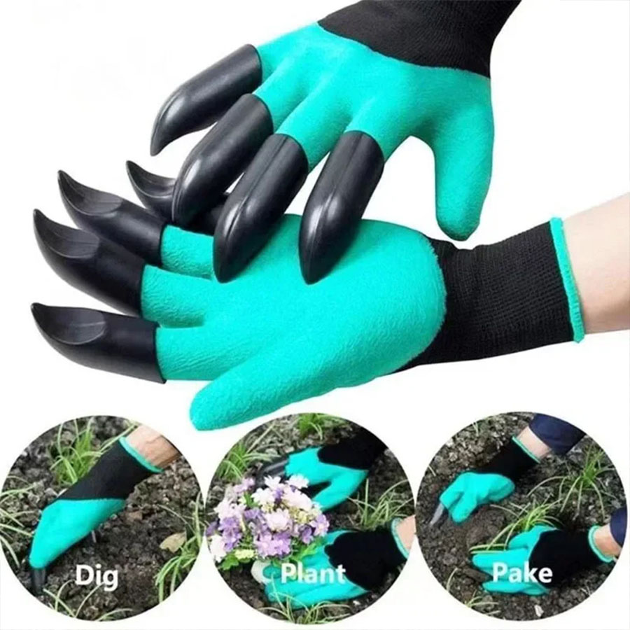 Gardening Glove Waterproof - 1 пара садовых перчаток с когтями,