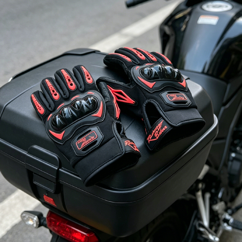 Motorcycle Glove Knuckle - Мужские мотоциклетные перчатки, летние дышащие сетчатые