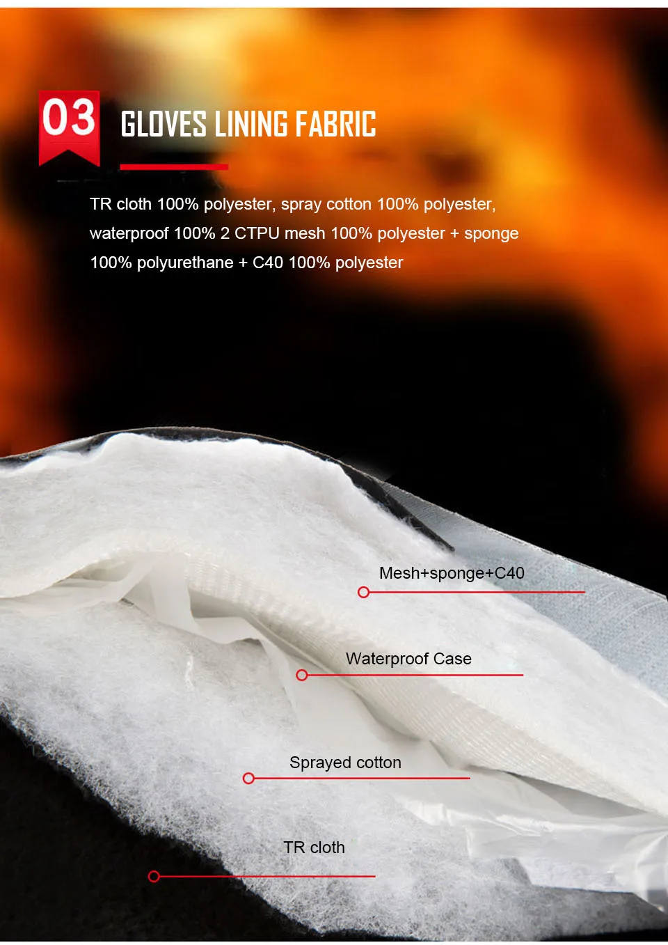 Зимние перчатки 3 м, хлопковая – обзор и цена Winter Glove Insulated