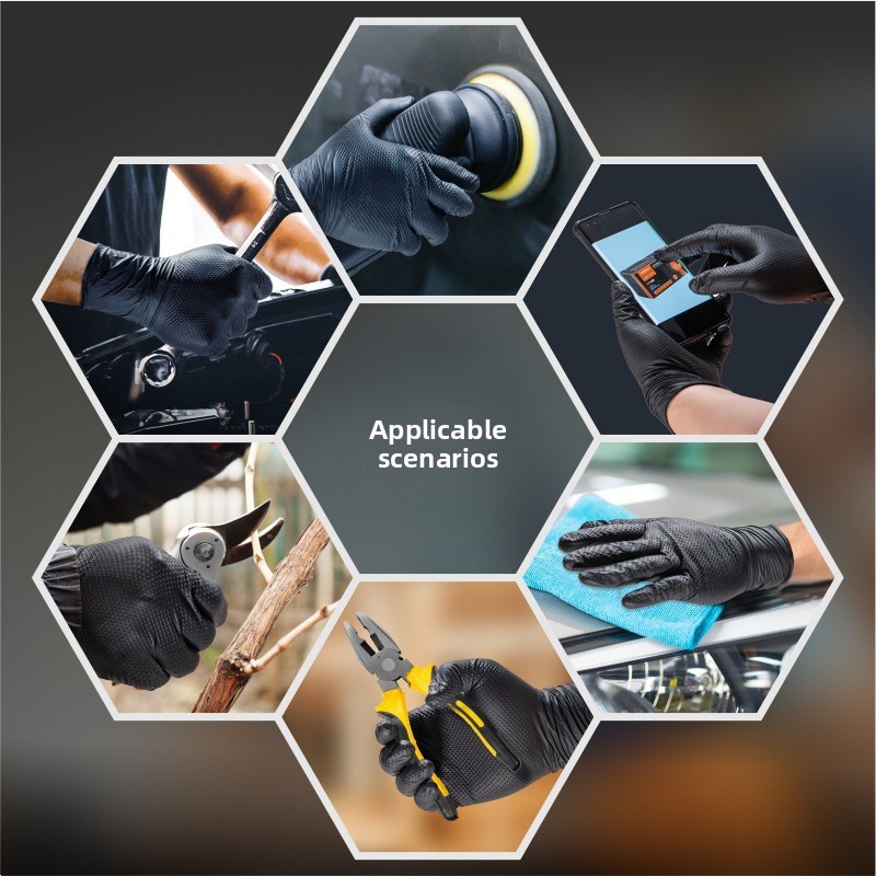 Усиленные нитриловые перчатки  – обзор и цена Nitrile Mechanic Glove