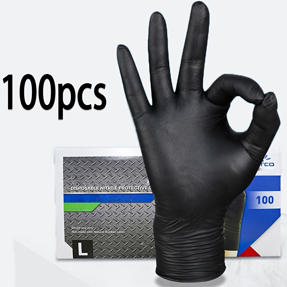 Черные одноразовые нитриловые  – обзор и цена Nitrile Mechanic Glove