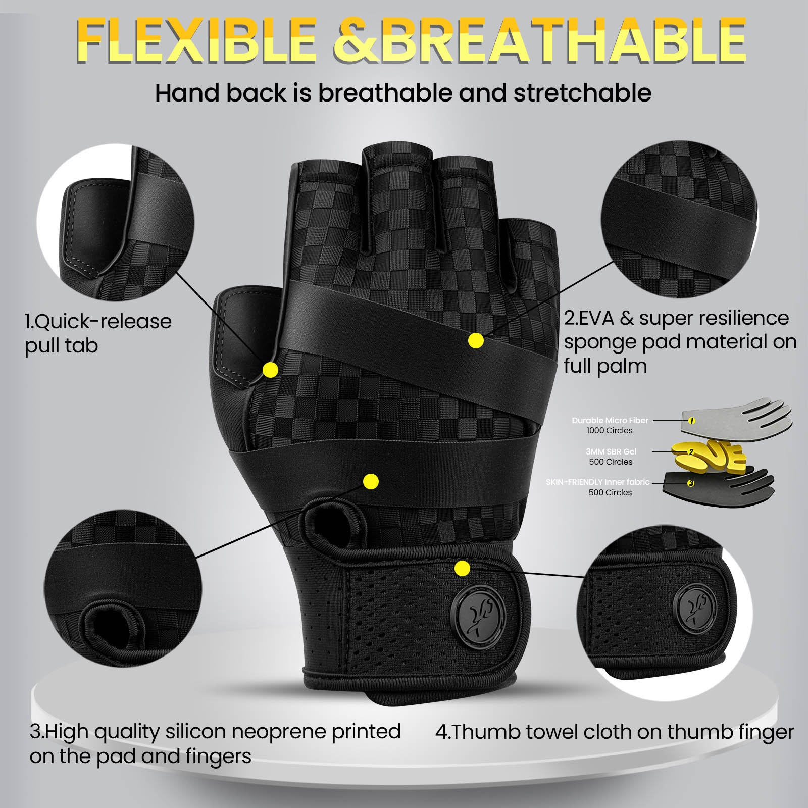 Спортивные перчатки для мужчин – обзор и цена Workout Glove Gym