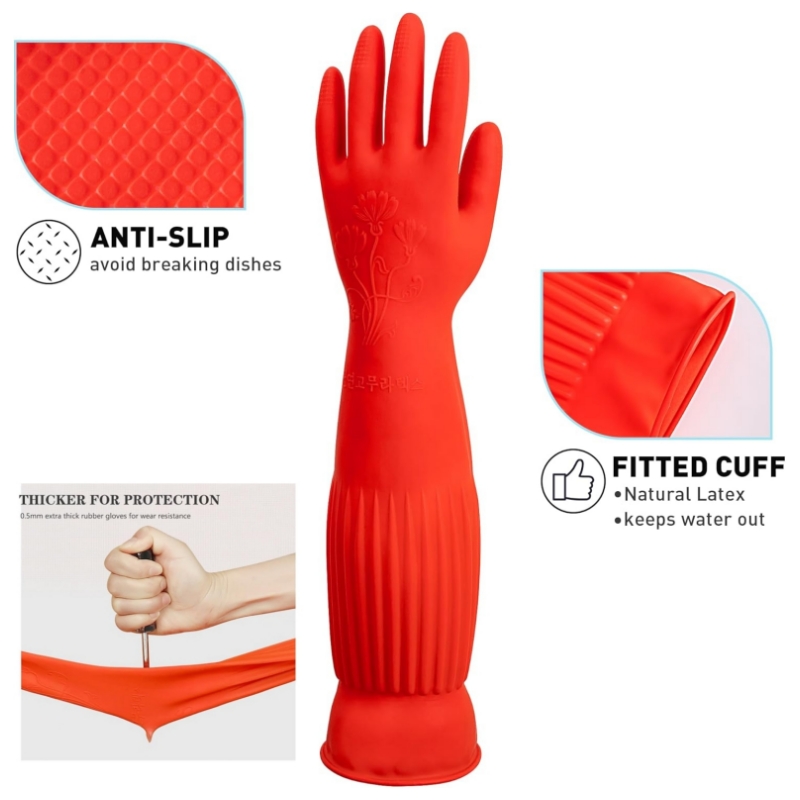45 см удлиненные резиновые чис – обзор и цена Dish Glove Rubber