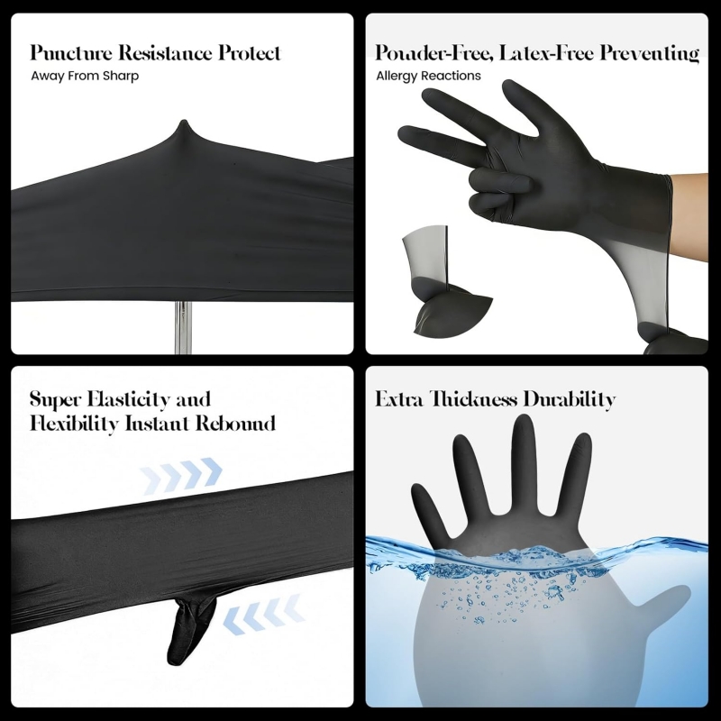 Детские черные нитриловые одно – обзор и цена Latex Disposable Glove