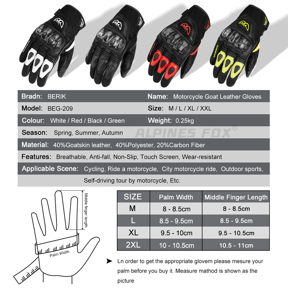 Перчатки BERIK из козьей кожи, – обзор и цена Cycling Glove Padded