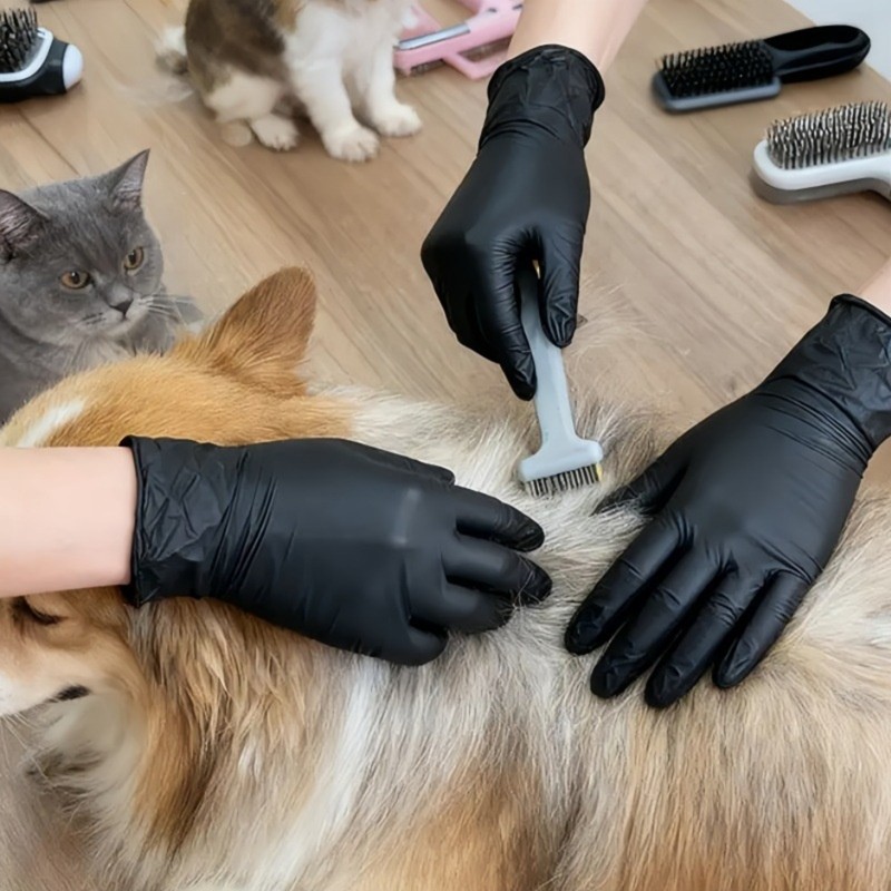 50 шт. одноразовых нитриловых  – обзор и цена Nitrile Mechanic Glove