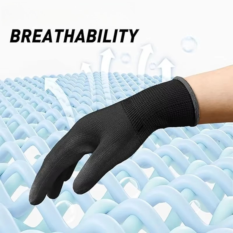 6/12/18 шт. черные перчатки с  – обзор и цена Nitrile Mechanic Glove